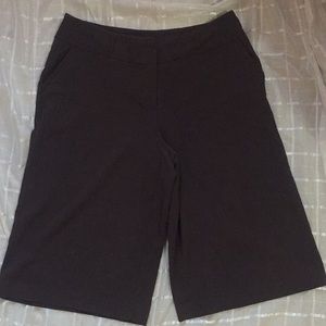 East 5th brown business capris
